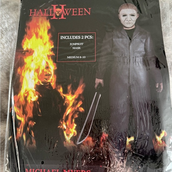 Michael Myers Halloween II Costume – Size Medium (8-10), Jumpsuit & Mask - Picture 2 of 7